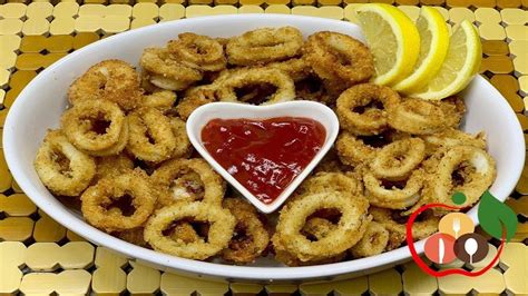 Squid Recipe Fried Calamari Rings Fried Squid Rings Quick And