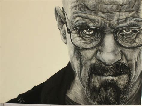 Heisenberg Charcoal Drawing by MattPrice89 on DeviantArt