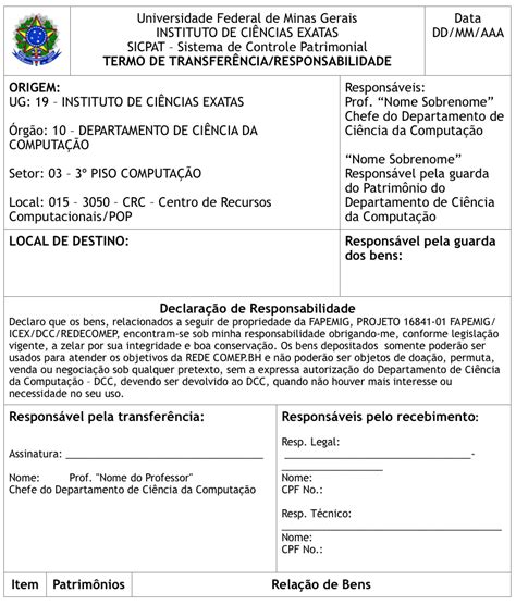 Termo de Transferência