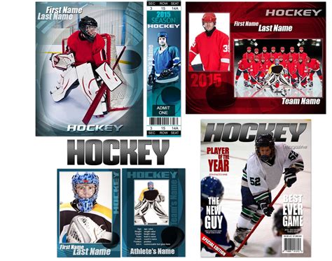 Hockey Custom Templates Trading Card Template Trading Cards