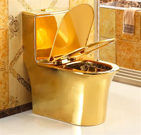 Luxury Plain Gold Toilet Royal Toiletry Global