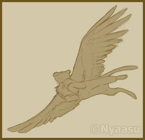 Winged Cat by Nyaasu on DeviantArt