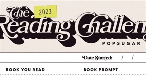 Maries 2023 Popsugar Reading Challenge