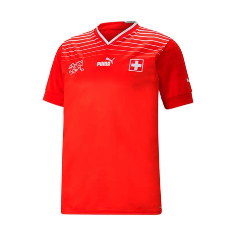 Camiseta Puma Suiza Primera Equipaci N Mundial Qatar Red White