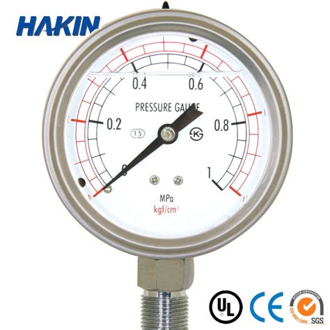 Mm Stainless Steel Case Filled Bourdon Tube Pressure Gauge