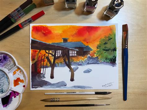 Inktober Day Tsurunoyu Onsen By Birgitte M R Johnsen On Dribbble