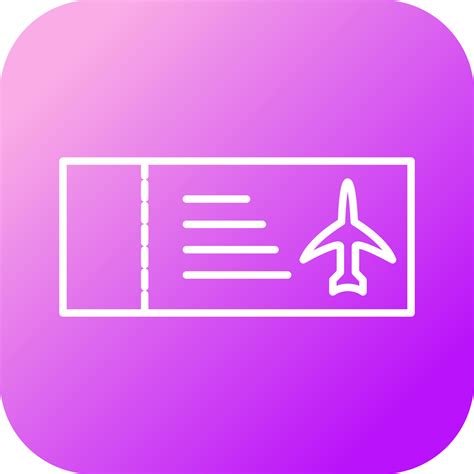 Plane Tickets Vector Icon 16709794 Vector Art at Vecteezy