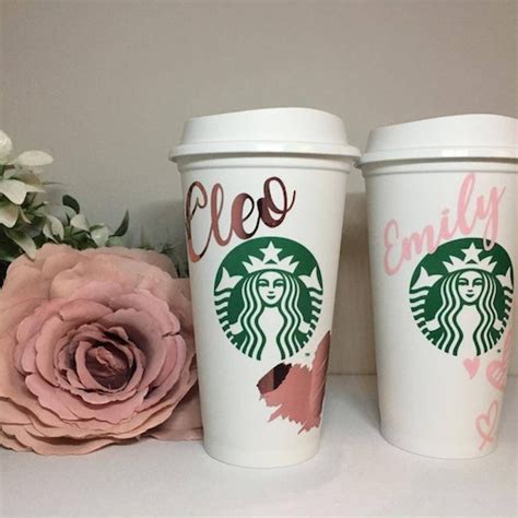 Starbucks Reusable Cup Personalised Hot Coffee Cup Etsy Uk