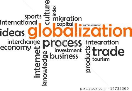 Word Cloud Globalization Stock Illustration Pixta