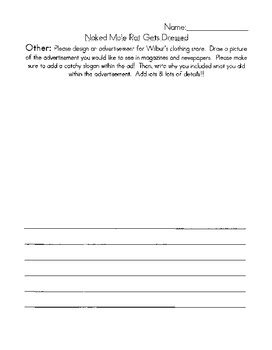 Naked Mole Rat Gets Dressed Weekly Literacy Activities By Laura Wasik