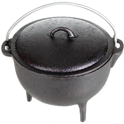 Cajun Classic 1 Quart Seasoned Cast Iron Camp Pot With Legs Gl1045ss Bbqguys Seasoning