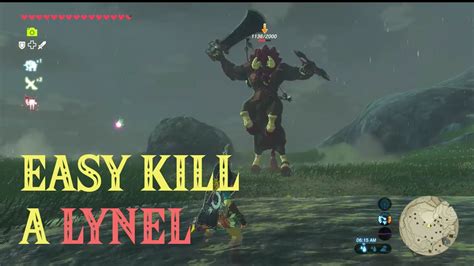 Zelda Botw Easy Kill A Lynel How To Beat Lynel Easily Youtube