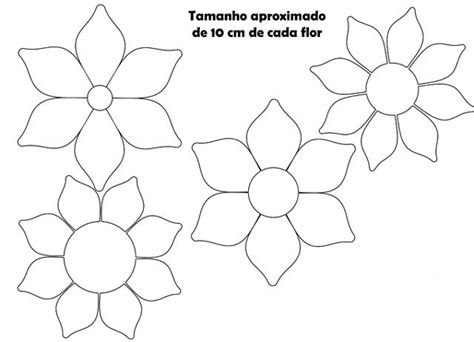 Molde De Flores De Papel Artesanato Passo A Passo