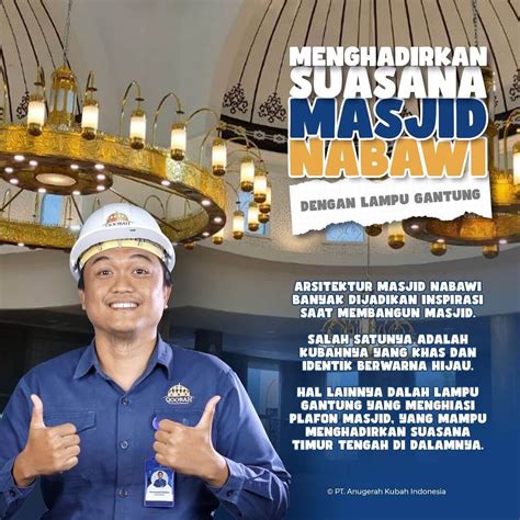 Pengrajin Replika Lampu Gantung Masjid Nabawi Kuningan