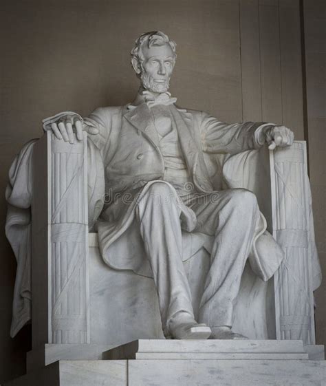 Abraham Lincoln Statue at the Lincoln Memorial in Washington DC United ...