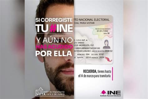 Este Lunes Vence Plazo Para Tramitar Credencial Para Votar