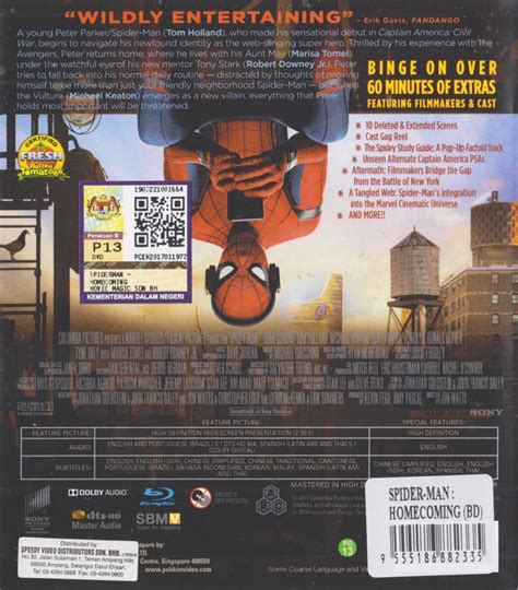 Spider-Man Homecoming (Blu-ray) - Speedy Video