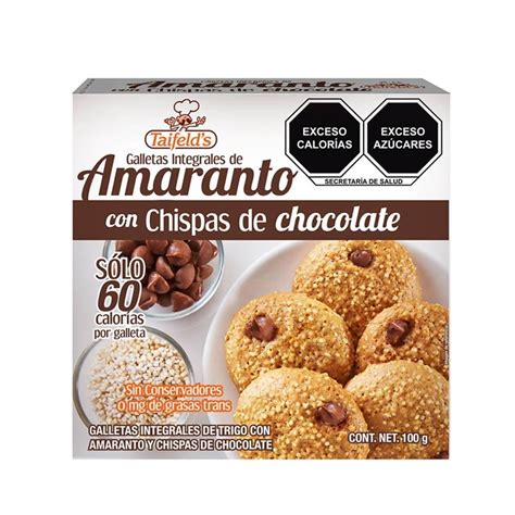 Galletas Taifelds Con Amaranto Y Chispas De Chocolate 100gr Walmart