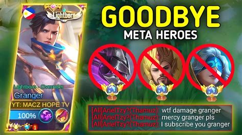 Goodbye New Season Meta Heroes Granger New Meta Destroyer This Build