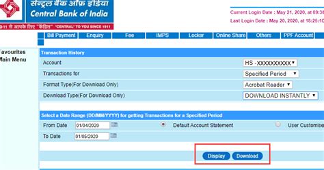 How To Download Central Bank of India Statement Online - BankingIdea.org