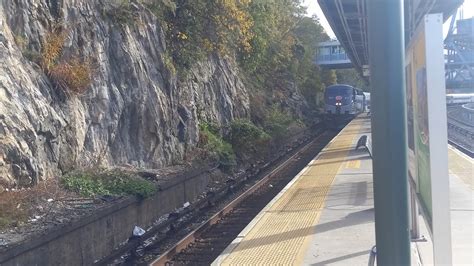 Metro North New York Central Locomotive Passing Marble Hill