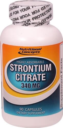 Nutritional Concepts Strontium Citrate 340 Mg 90 Capsules Ralphs