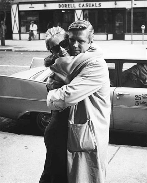 Audrey Hepburn And George Peppard During The Filming Of Breakfast At