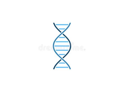 Genetisch Chromosoom Dna Pictogram Vectorillustratie Vlak Ontwerp