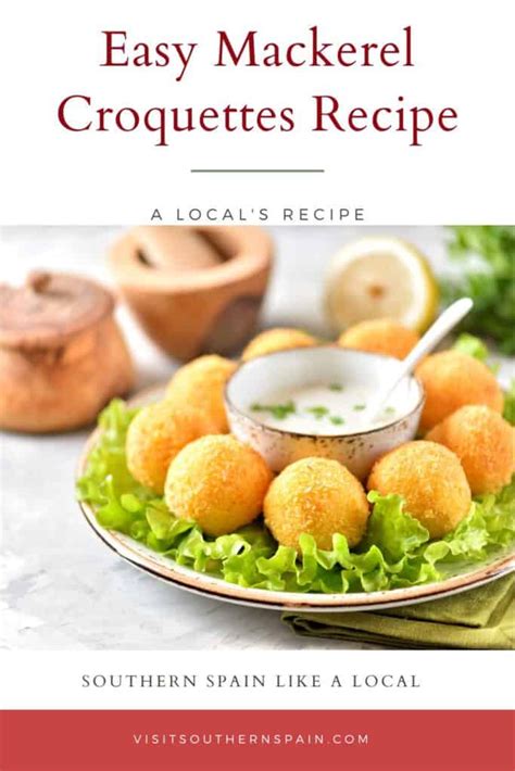 Crisp Mackerel Croquettes Recipe From Spain Visit Southern Spain