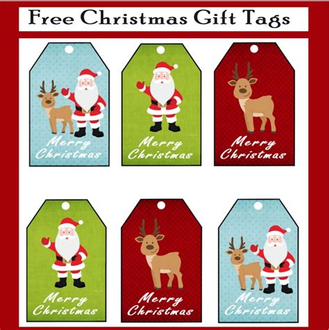 Christmas Gift Tag Free Printable