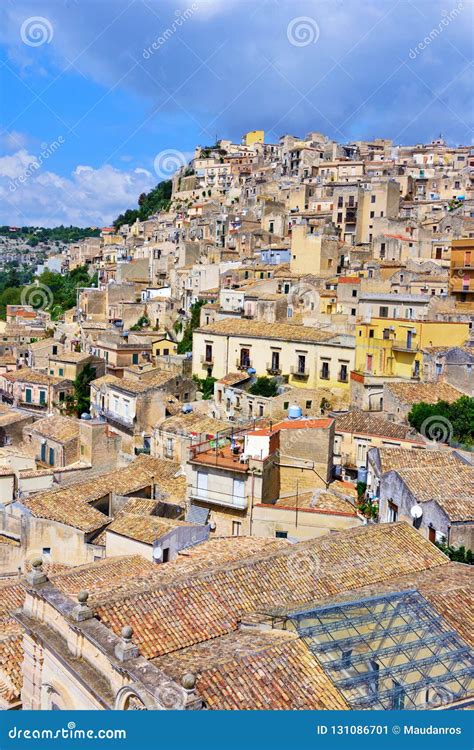 Modica Sicily Italy Stock Image Image Of Facade Unesco 131086701