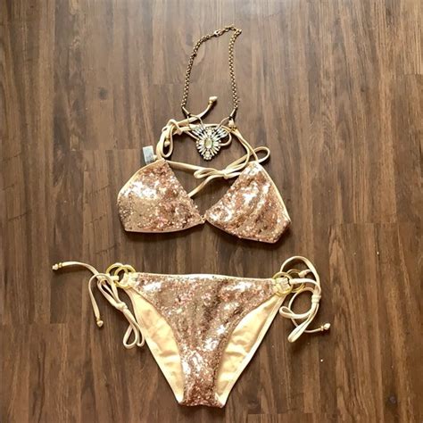 Windygirly Swim One Of Kind Stunning Sexy Sequined Bikini Medium Poshmark