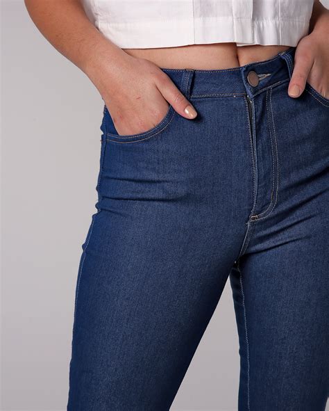 Riachuelo Cal A Jeans Feminina Bootcut Cintura Alta Denim M Dio