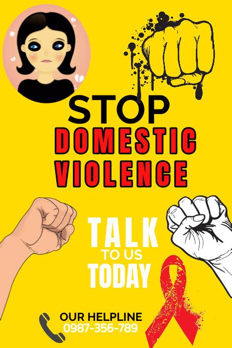 Domestic Violence Poster Template Postermywall