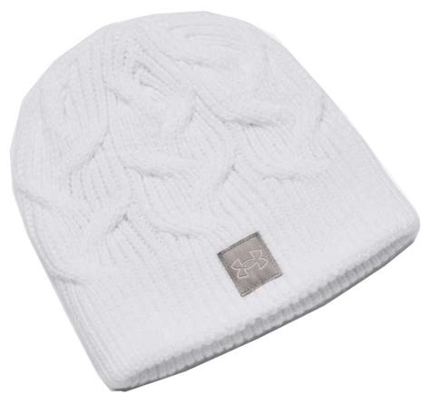 Under Armour Halftime Cable Knit Womens Beanie White For Sale At 11919229