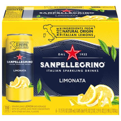 Save On San Pellegrino Limonata Sparkling Lemon Beverage All Natural