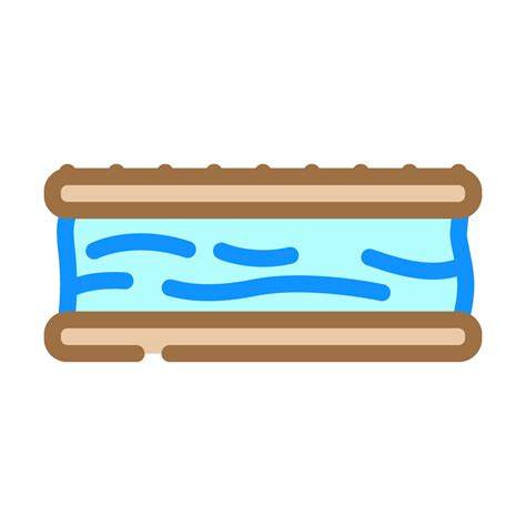 ice cream sandwich food snack color icon vector illustration 25440624 ...