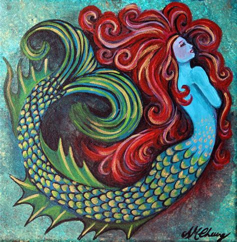 Mermaid By Ann Marie Cheungoriginal Artwork Acrylic On Canvas Copyright Ann Marie Cheung