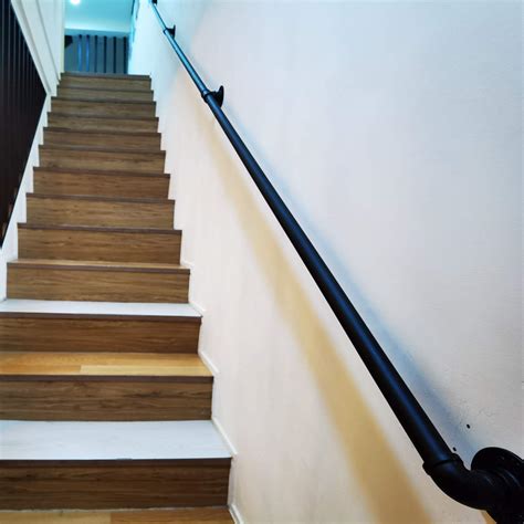 Buy Fs Black Stair Handrail Complete Kit Industrial Wrought Iron Safety Stair Railings With