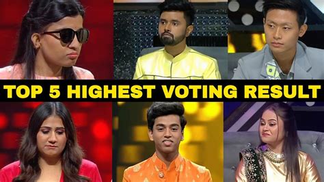 Indian Idol Season 14 Highest Voting Result Obom Tangu Indian Idol