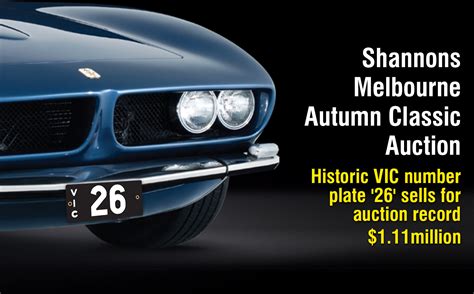 number plates  classic holdens surge  shannons melbourne sale