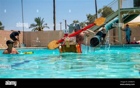 Members Of The Th Civil Engineer Squadron Race Their Amphibious