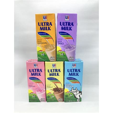 Jual Ultra Milk SUSU UHT 200ml All Varian Shopee Indonesia