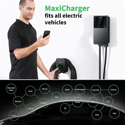 Autel Maxicharger Ac Wallbox 40a Nema Ev Charger With Separate Holster Vxdas Official Store