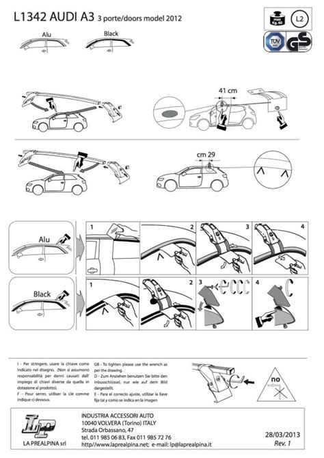 Jeu De Barres De Toit Classic En Acier Pour Audi A Portes