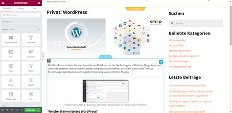 Unsere Systemlandschaft Wordpress