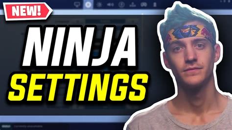 Ninja Fortnite Settings And Keybinds New Updated Youtube