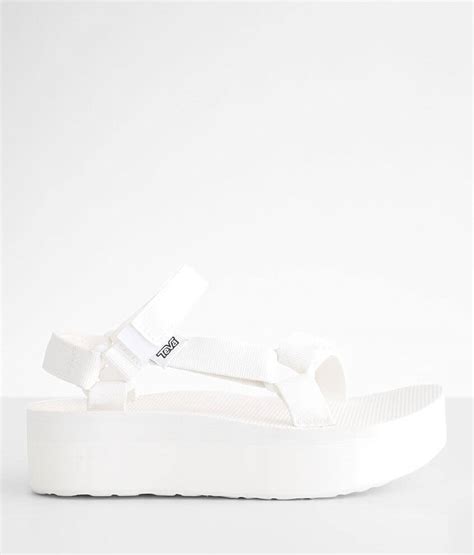 Teva Flatform Universal Sandal Women S Shoes In Bright White Buckle