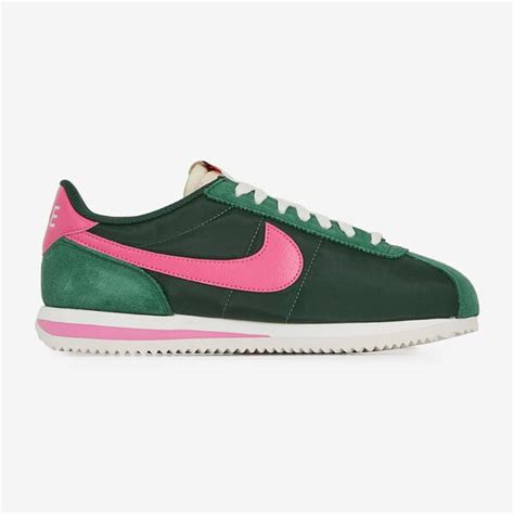 Nike Cortez Nylon Vertrose Sneakers Femme Lacets