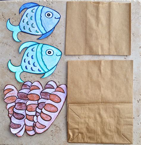 Loaves And Fishes Craft For Kids - Element